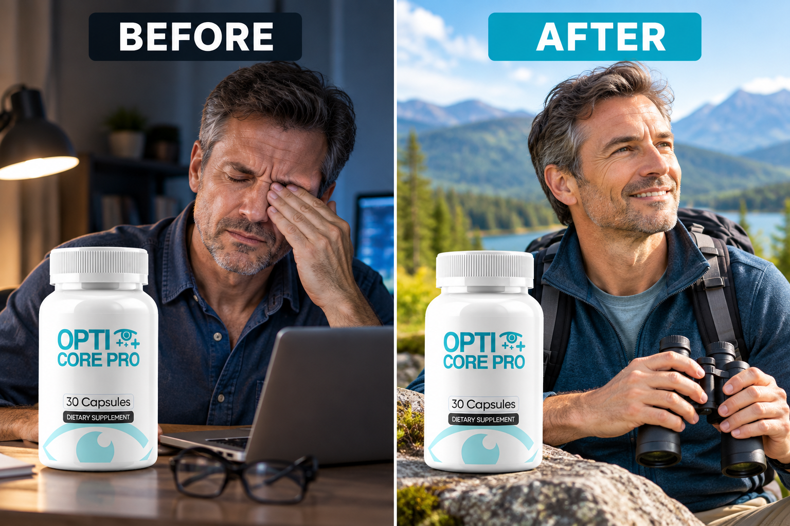 OptiCore Pro Before and After